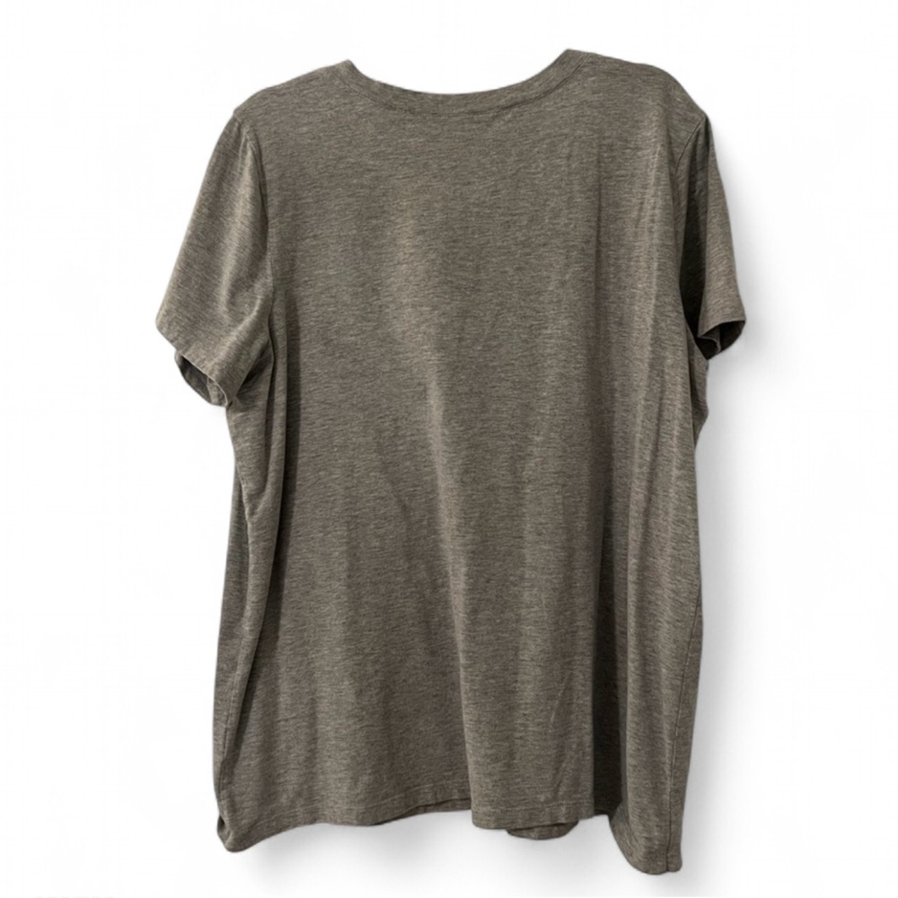 Caslon Relaxed V-Neck T-Shirt Gray XXL - Picture 4 of 7
